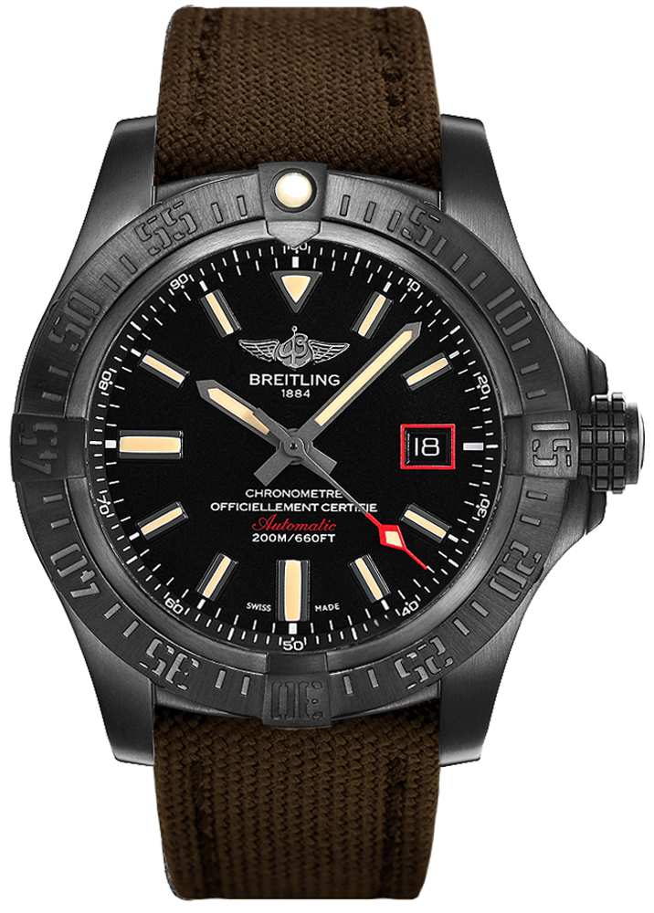 Review Breitling Avenger Blackbird 44 V1731110/BD74-108W watches for sale